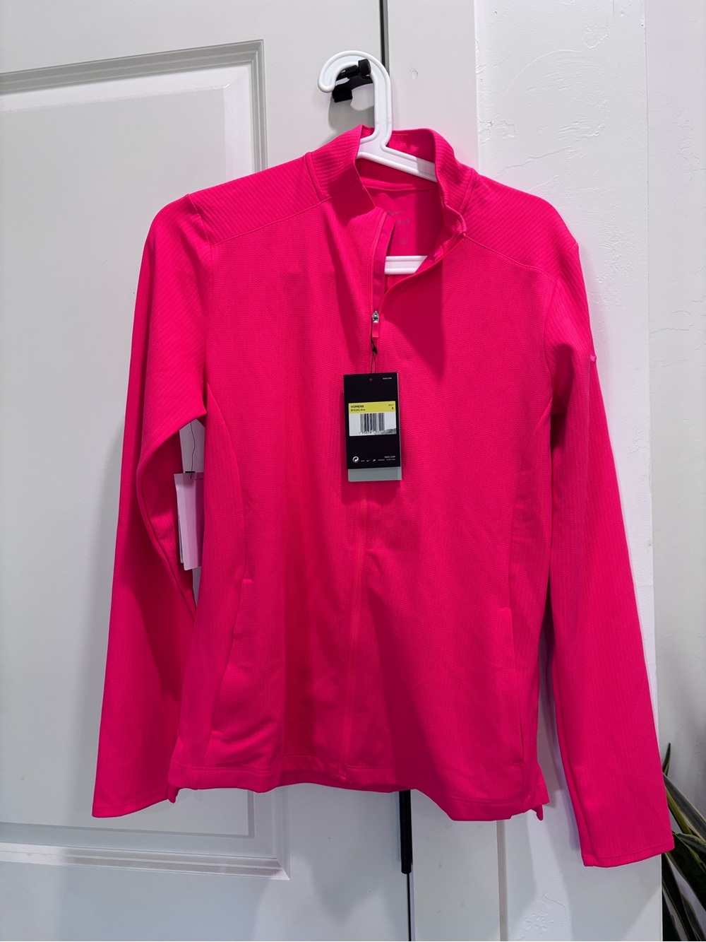 Nike Dri-FIT Hot Pink Full Zip Long Sleeve
